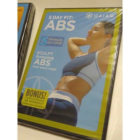 GAIAM Workout Yoga DVD Set Four DVDS NWT - Picture 5 of 10